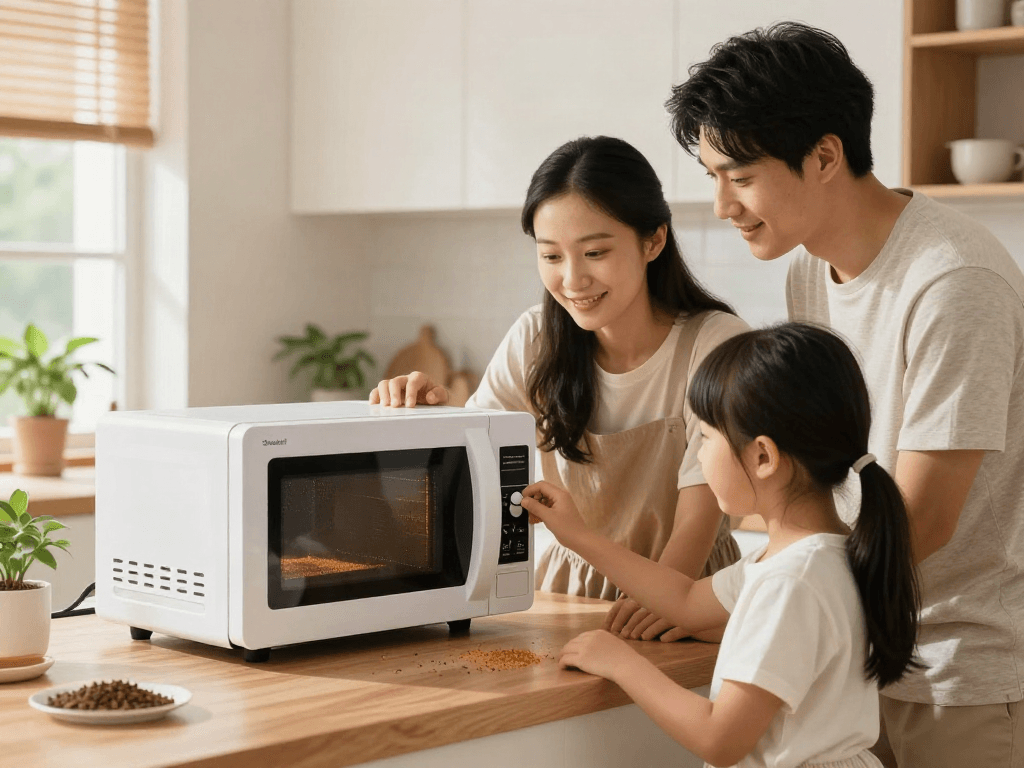 Utilisation du traitement Shashel® contre les insectes dans une cuisine familiale lumineuse