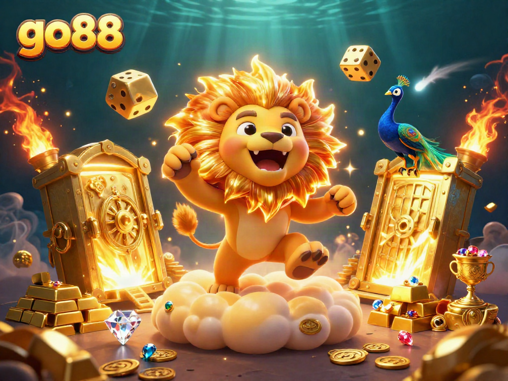 Experience the thrilling world of go88 with an energetic casino scene showcasing vibrant characters and dynamic game elements.